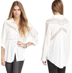 Free People Wild Wing lace Tunic, size XS